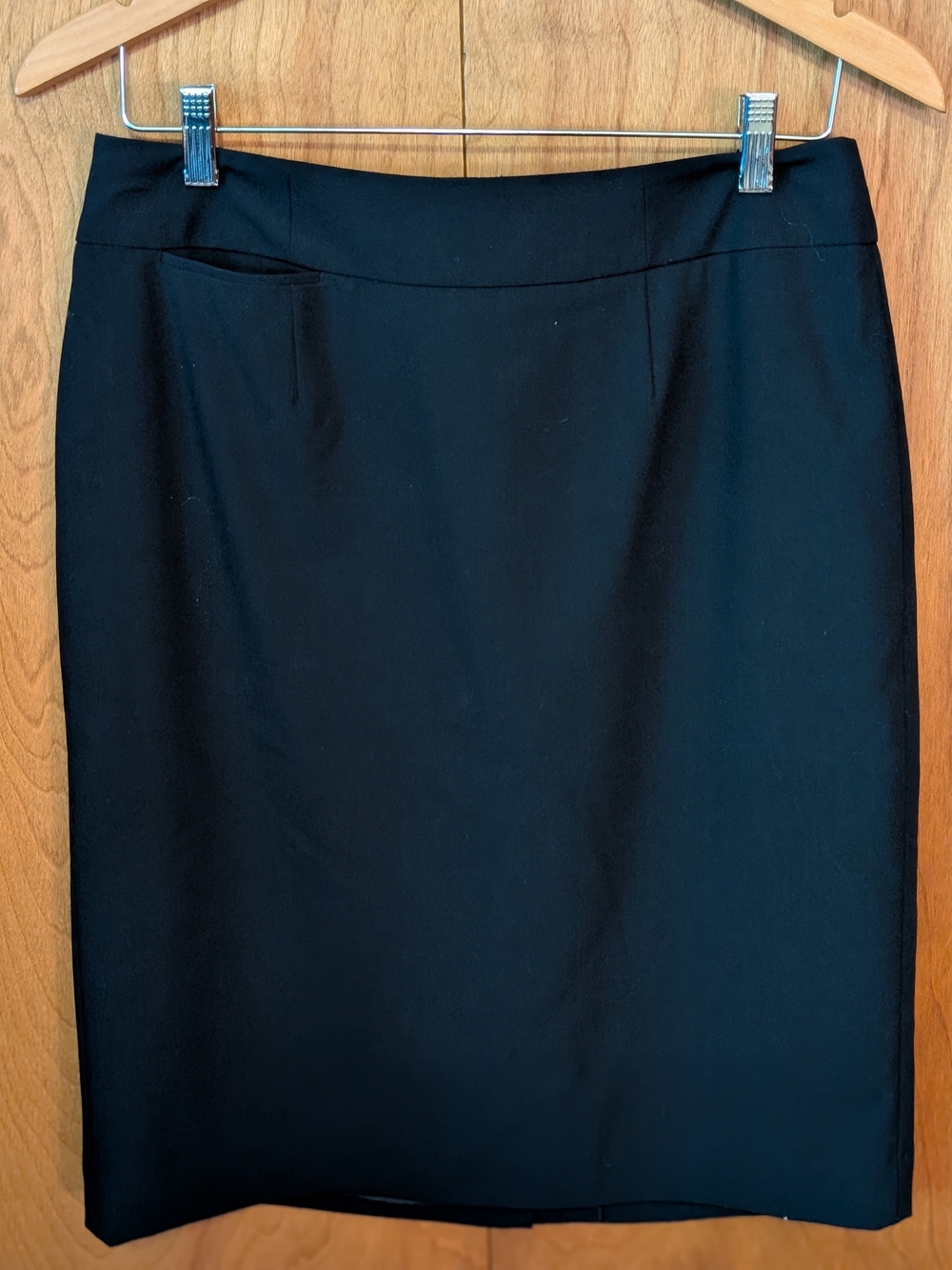 Calvin Klein Stretch Navy Pencil Skirt - Classic Office Staple